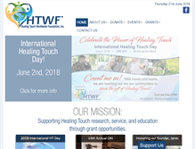 Tablet Screenshot of htwfoundation.org